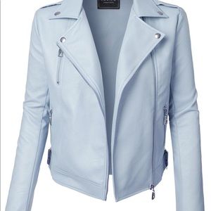 BRAND NEW EMBROIDERED leather jacket